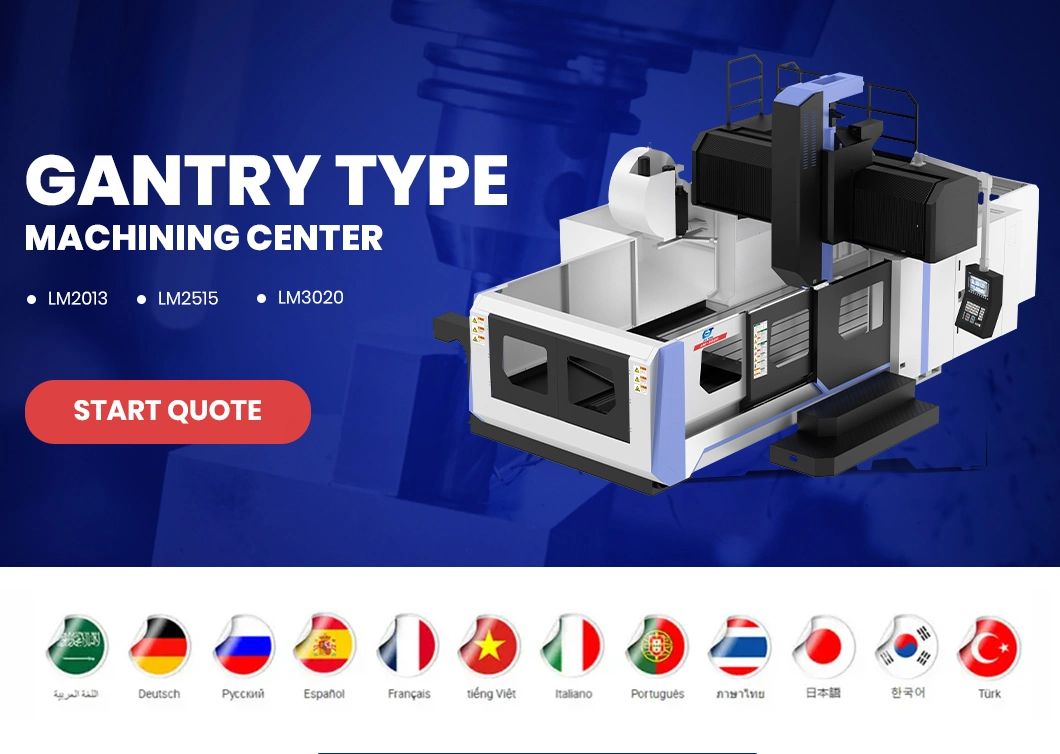 Jtc Tool Fanuc Control Machining Center Customized Best Benchtop CNC Mill China Large Gantry Milling Machine Factory Lm3020 5-Axis Gantry Type Milling Machine