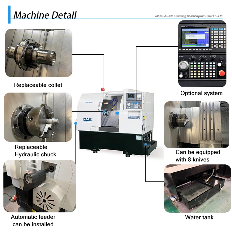 High Quality Low MOQ Ck6132 CNC Lathe Slant Bed CNC Lathe Metal Turning CNC Lathe with Bar Feeder