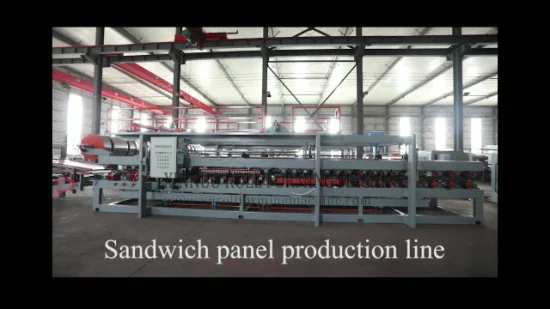 Macchina per la formatura di rotoli di pannelli per stampaggio sandwich a bordo composito per parete composita in EPS